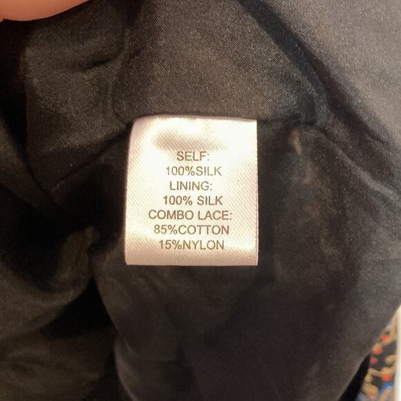 Sea New York Lace Silk Floral Lightweight Dress Size 10 - Picture 9 of 11